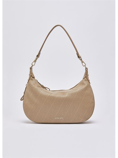 Borsa hobo media con logo monogram LIU JO | AA6133ES026/00070